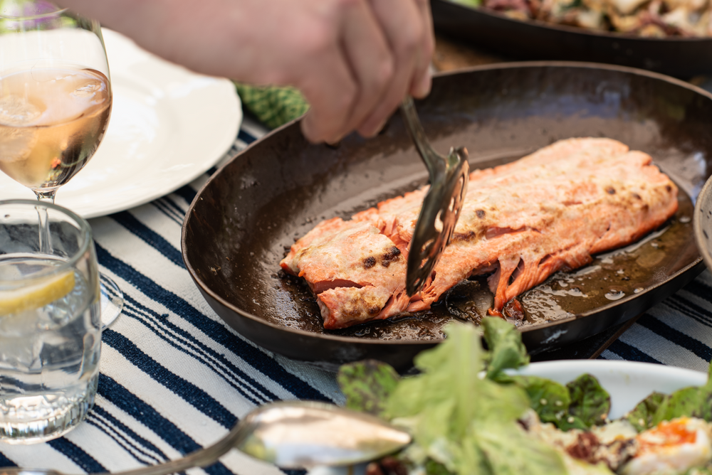 1970's Mom's Mayo-Grilled Salmon