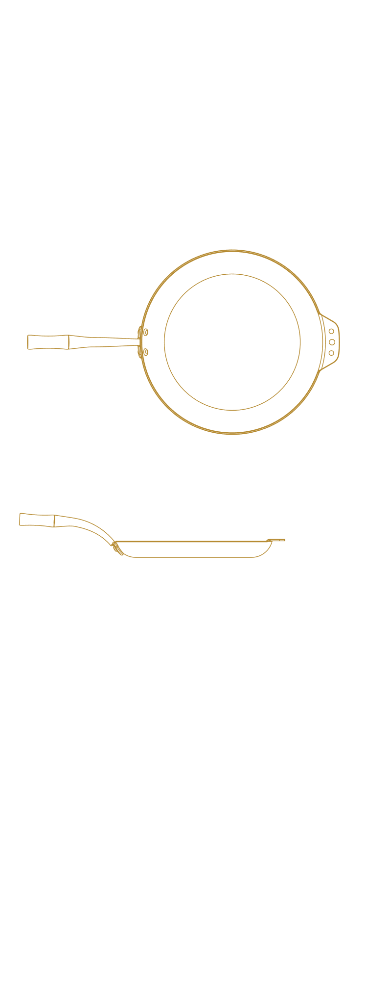 Farmhouse Skillet Dimensions Blueprint Mobile